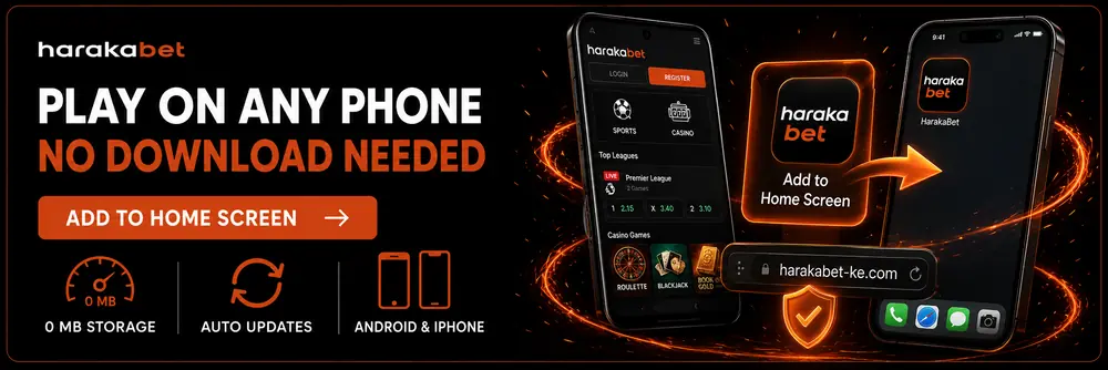 Harakabet mobile app download page for Android and iOS betting