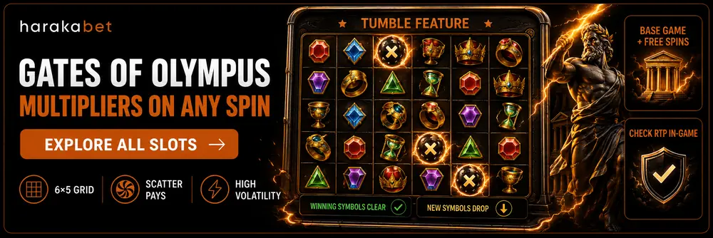 Gates of Olympus slot game screenshot showing Zeus multiplier symbols