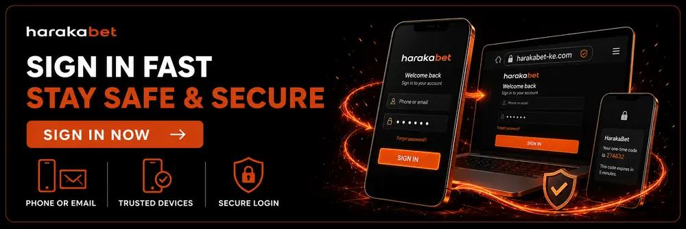 Harakabet login page for accessing your betting and casino account